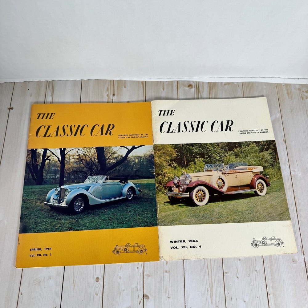 The Classic Car Magazine 1964 Spring Winter Vintage Auto Club Journal